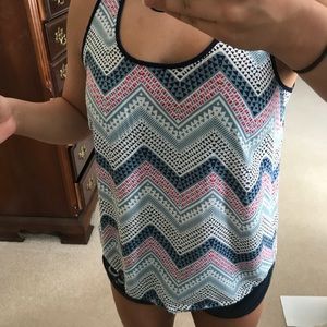 Chevron patterned tank top